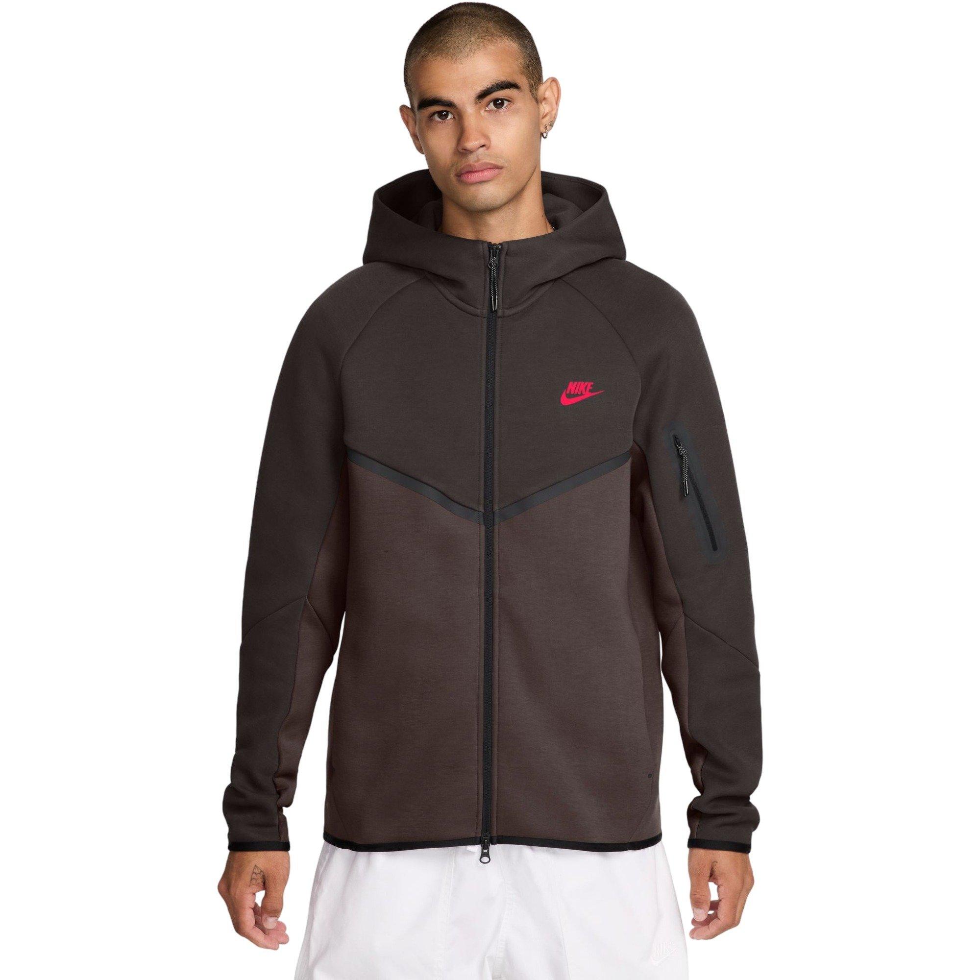 Nike Men's Tech Fleece Windrunner Full-Zip Jacket - Velvet Brown - BROWN